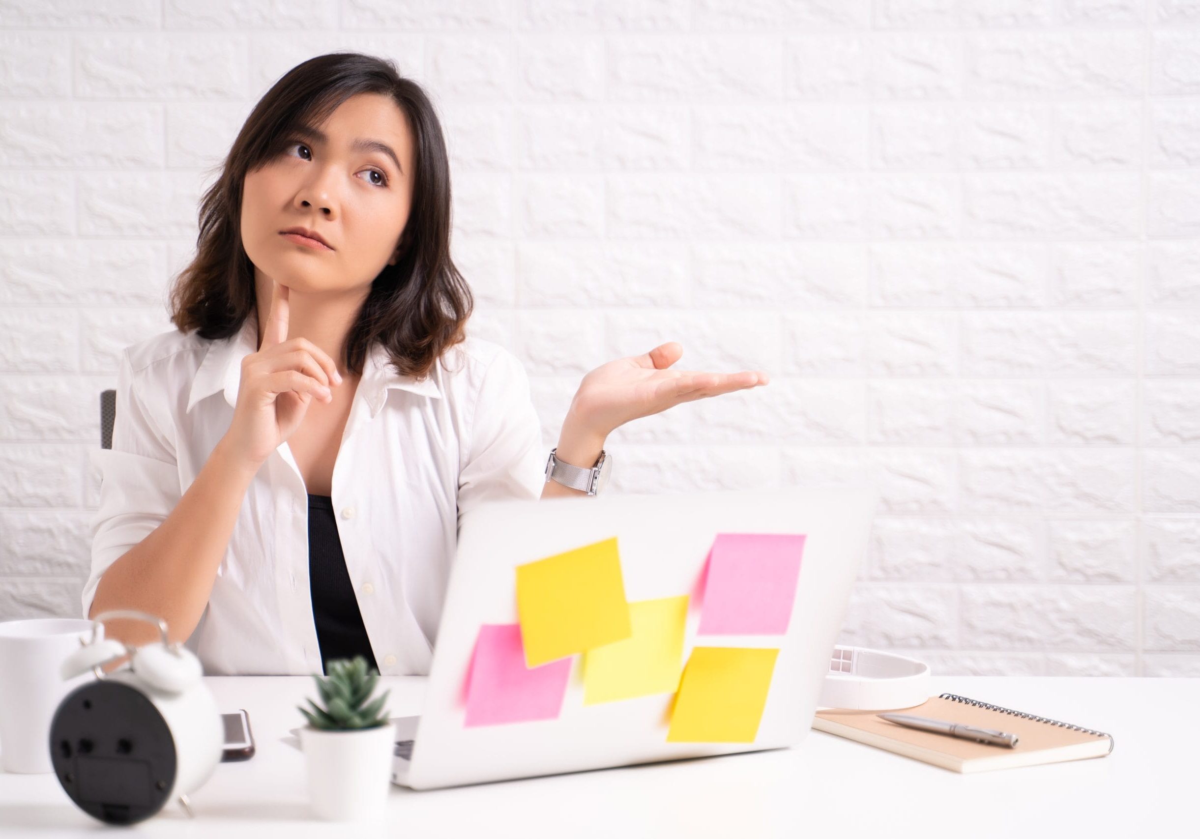 Portrait of a confused woman sitting at office How the 7-Day Home Sale Works in Ohio