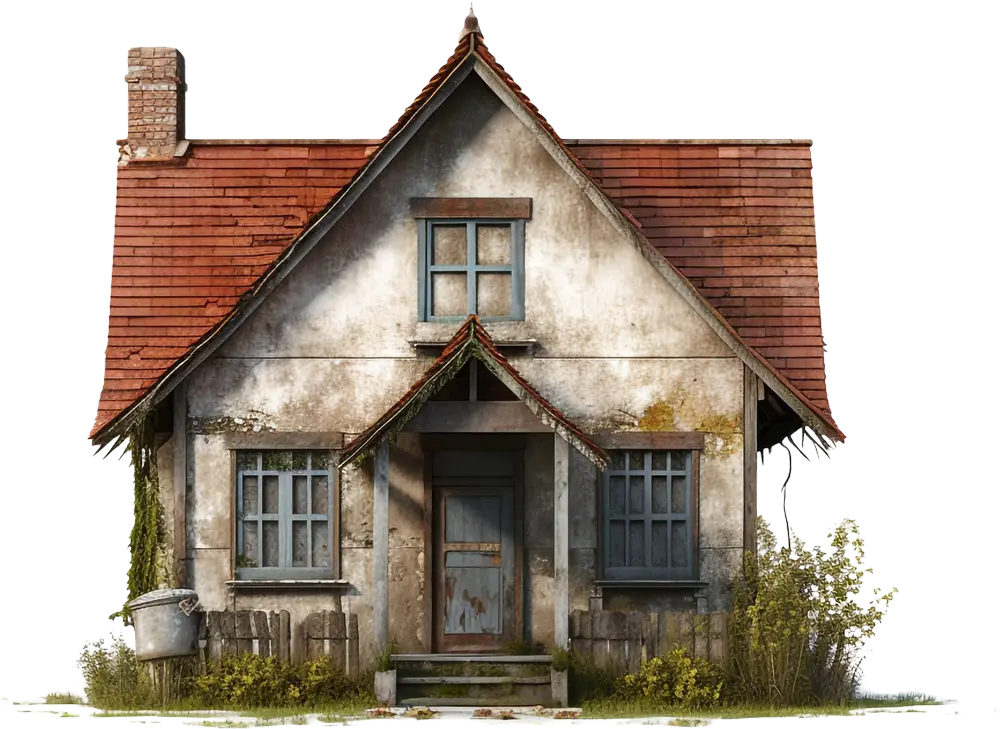 Exterior of an old Marysville Ohio house needing repairs, perfect for a fast cash sale