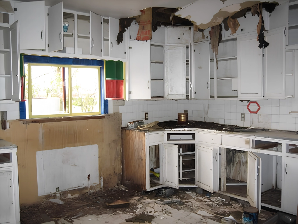destroyed rental property